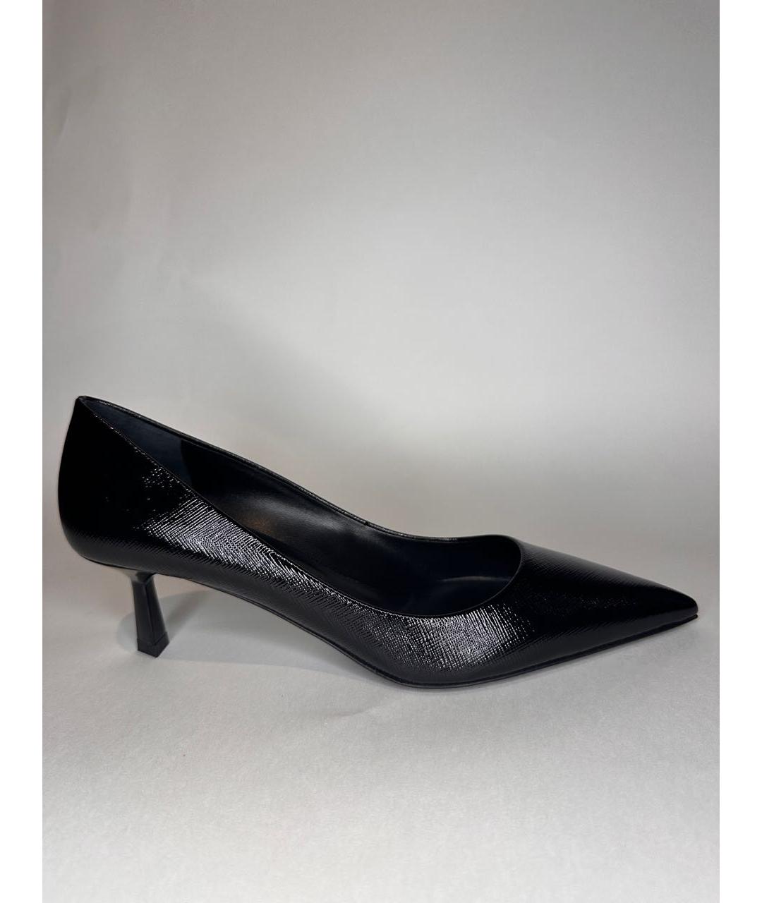 PRADA Черные кожаные туфли, фото 5