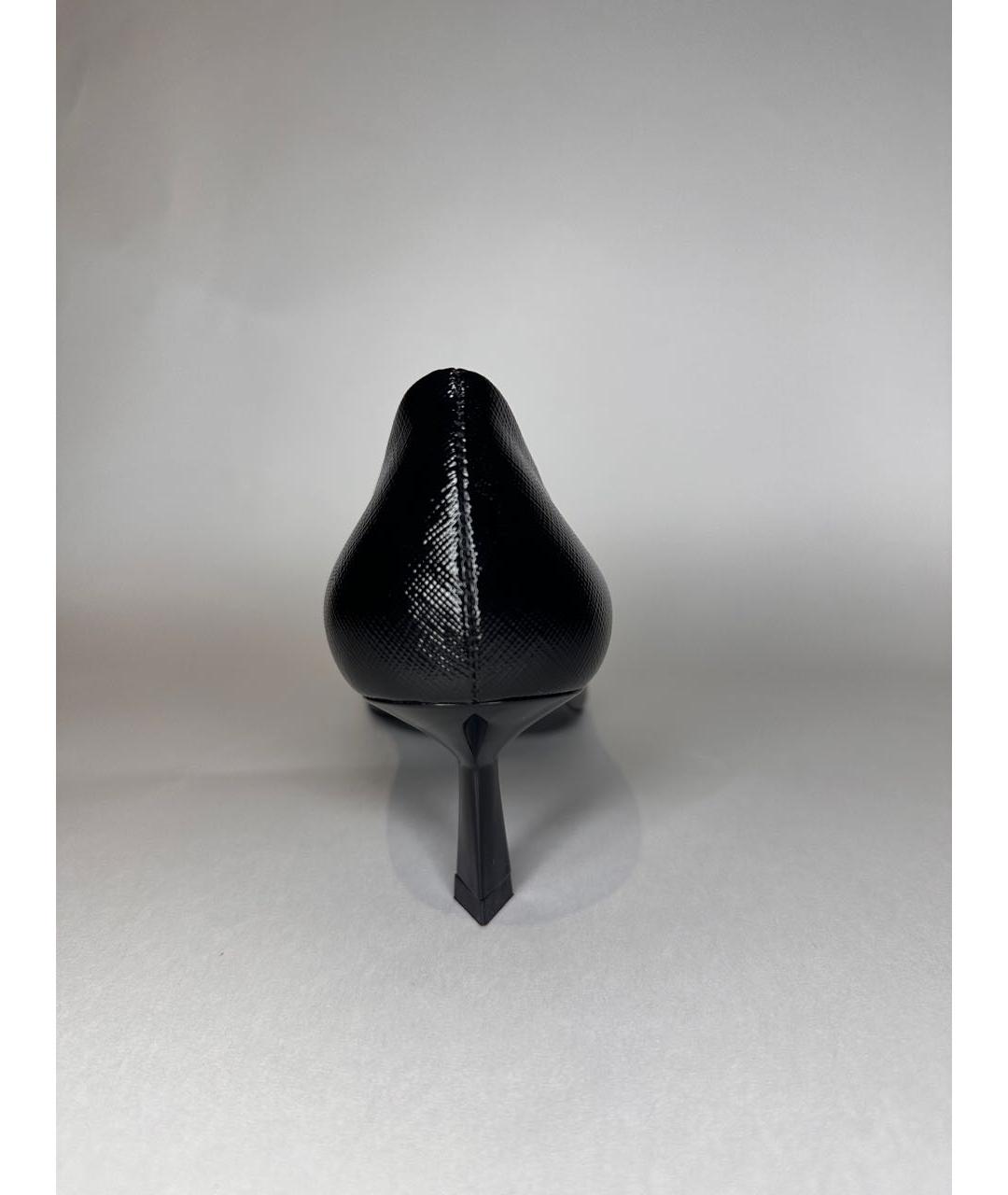 PRADA Черные кожаные туфли, фото 4