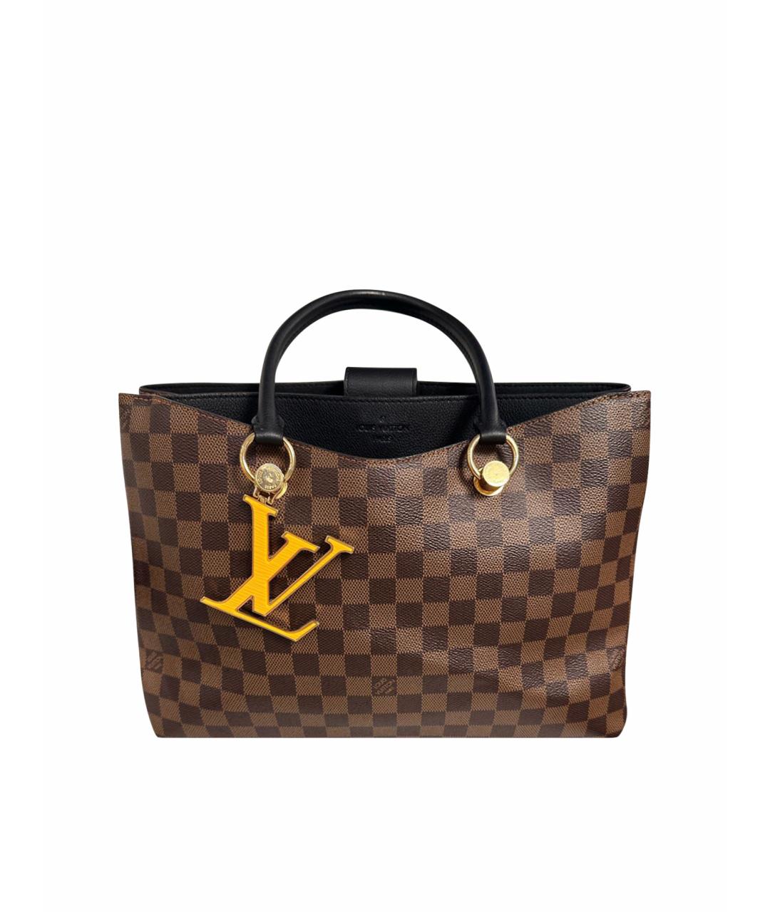 LOUIS VUITTON Коричневая сумка с короткими ручками, фото 1