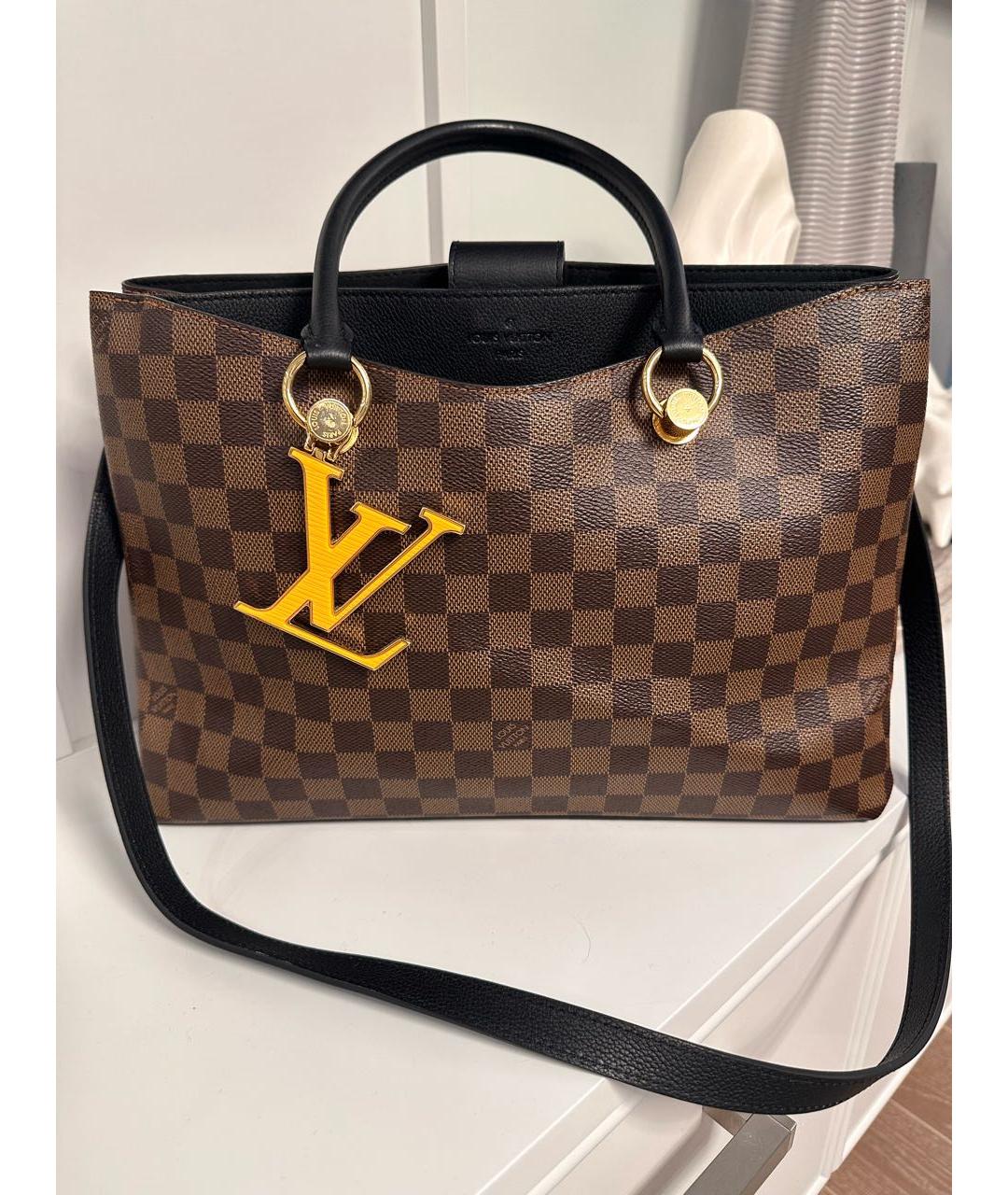 LOUIS VUITTON Коричневая сумка с короткими ручками, фото 9