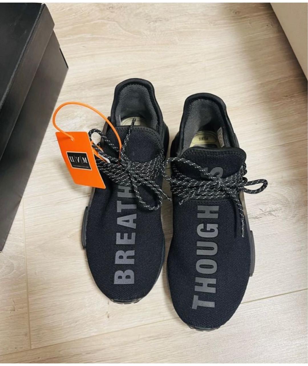 ADIDAS Черные текстильные кроссовки, фото 2