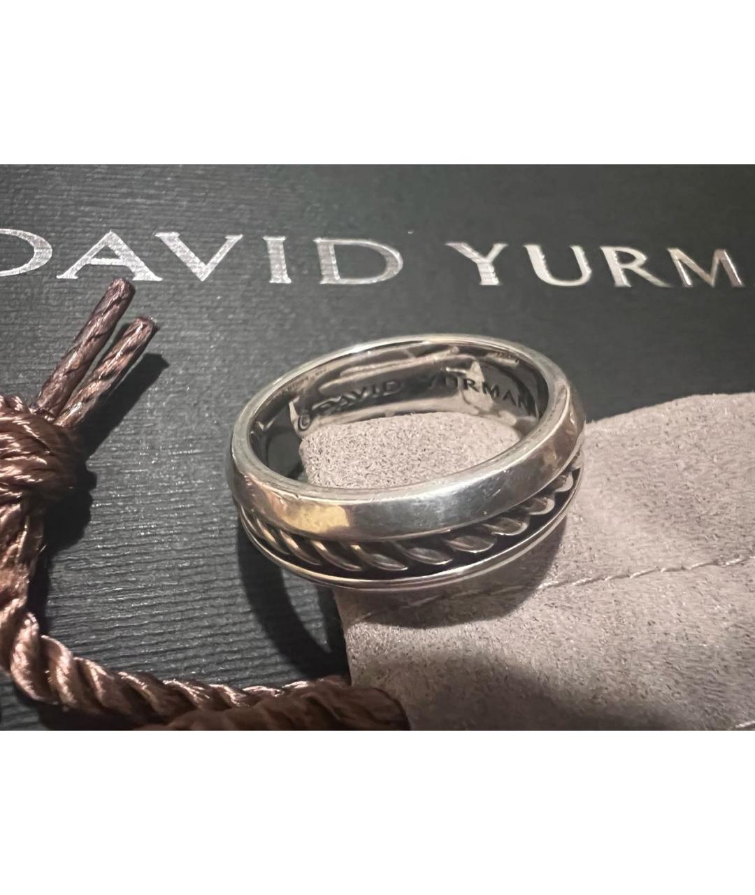 David Yurman Серебряное серебряное кольцо, фото 4