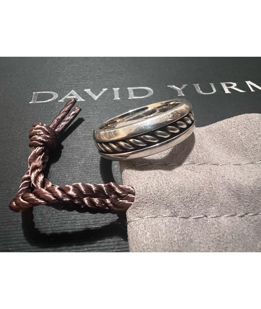 David Yurman Серебряное серебряное кольцо, фото 5