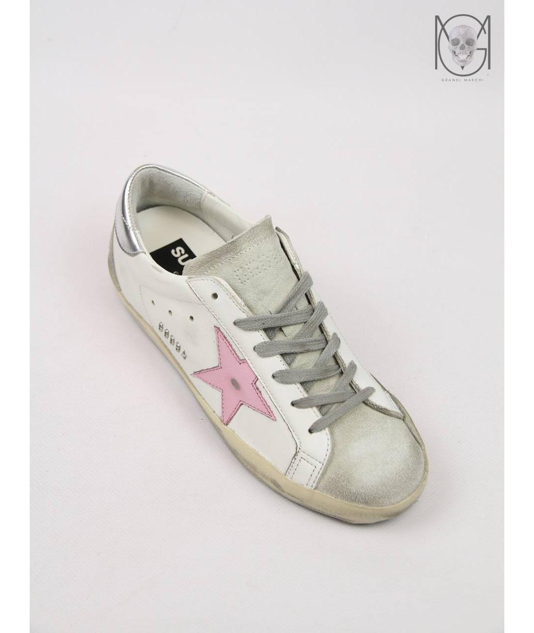 GOLDEN GOOSE DELUXE BRAND Белые кожаные кеды, фото 3