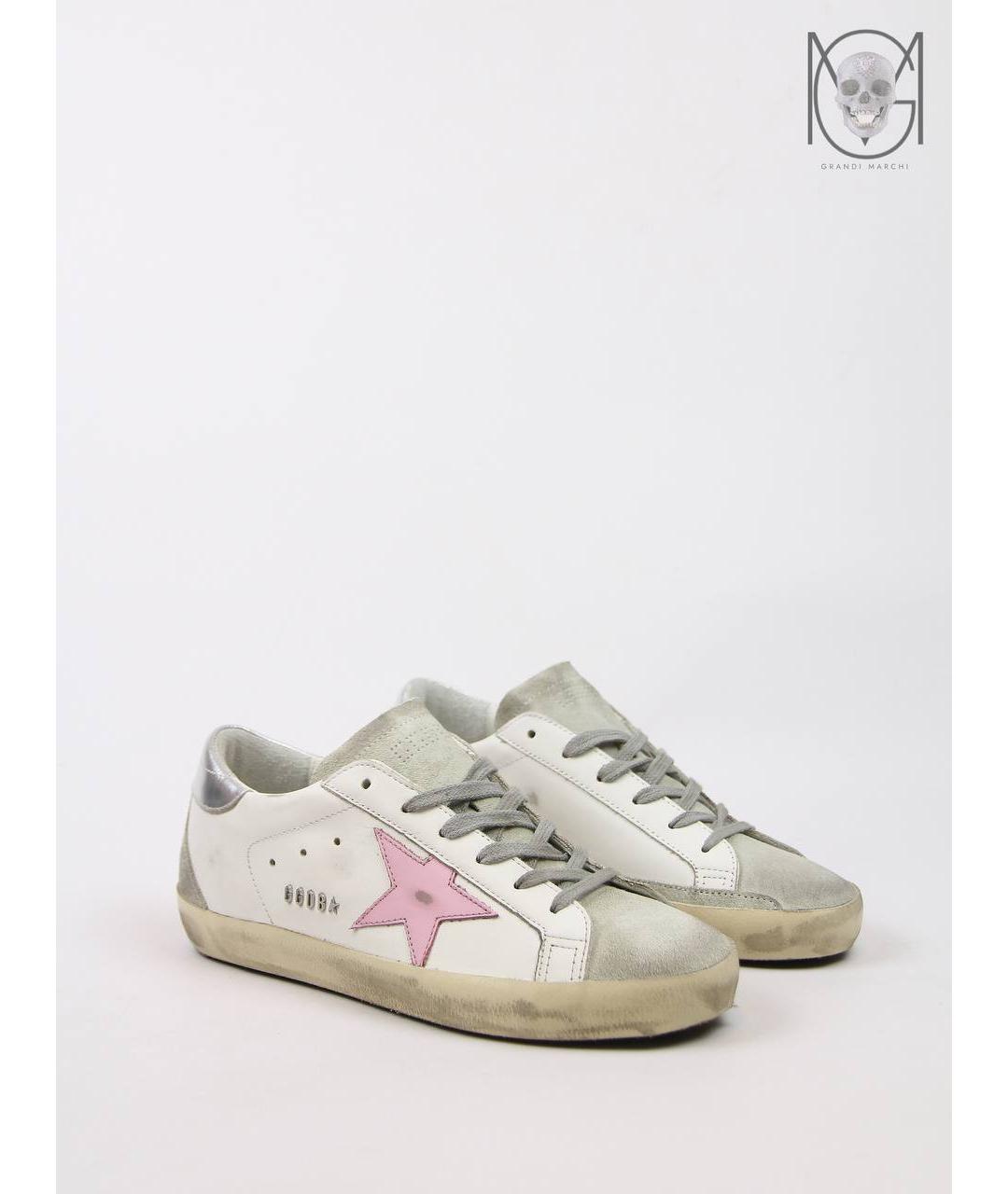 GOLDEN GOOSE DELUXE BRAND Белые кожаные кеды, фото 5