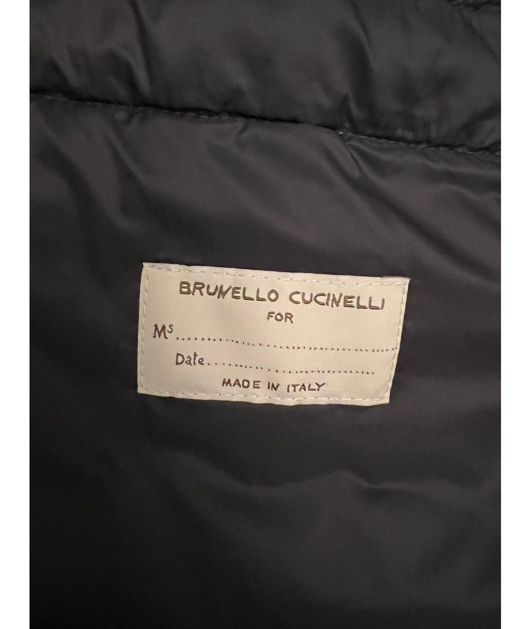 BRUNELLO CUCINELLI Синяя хлопковая куртка, фото 4