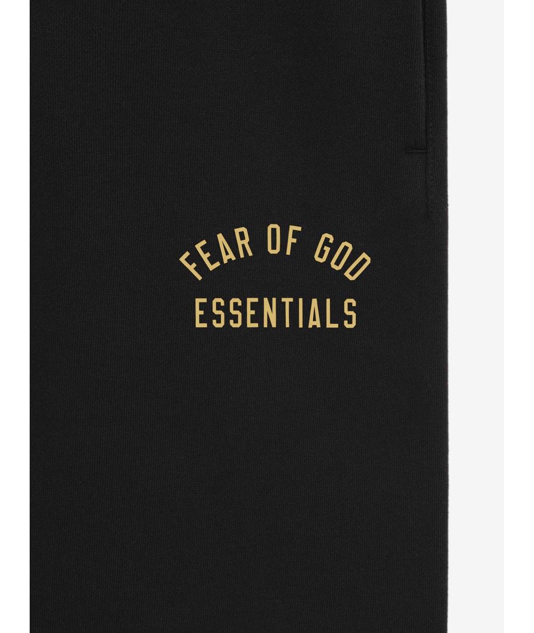 FEAR OF GOD ESSENTIALS Черные хлопковые повседневные брюки, фото 4