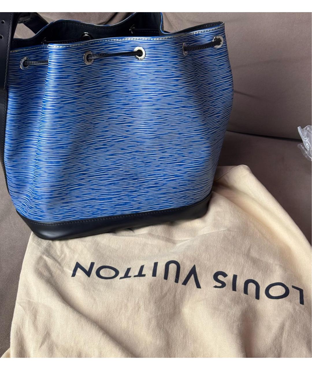 LOUIS VUITTON Синяя кожаная сумка через плечо, фото 2