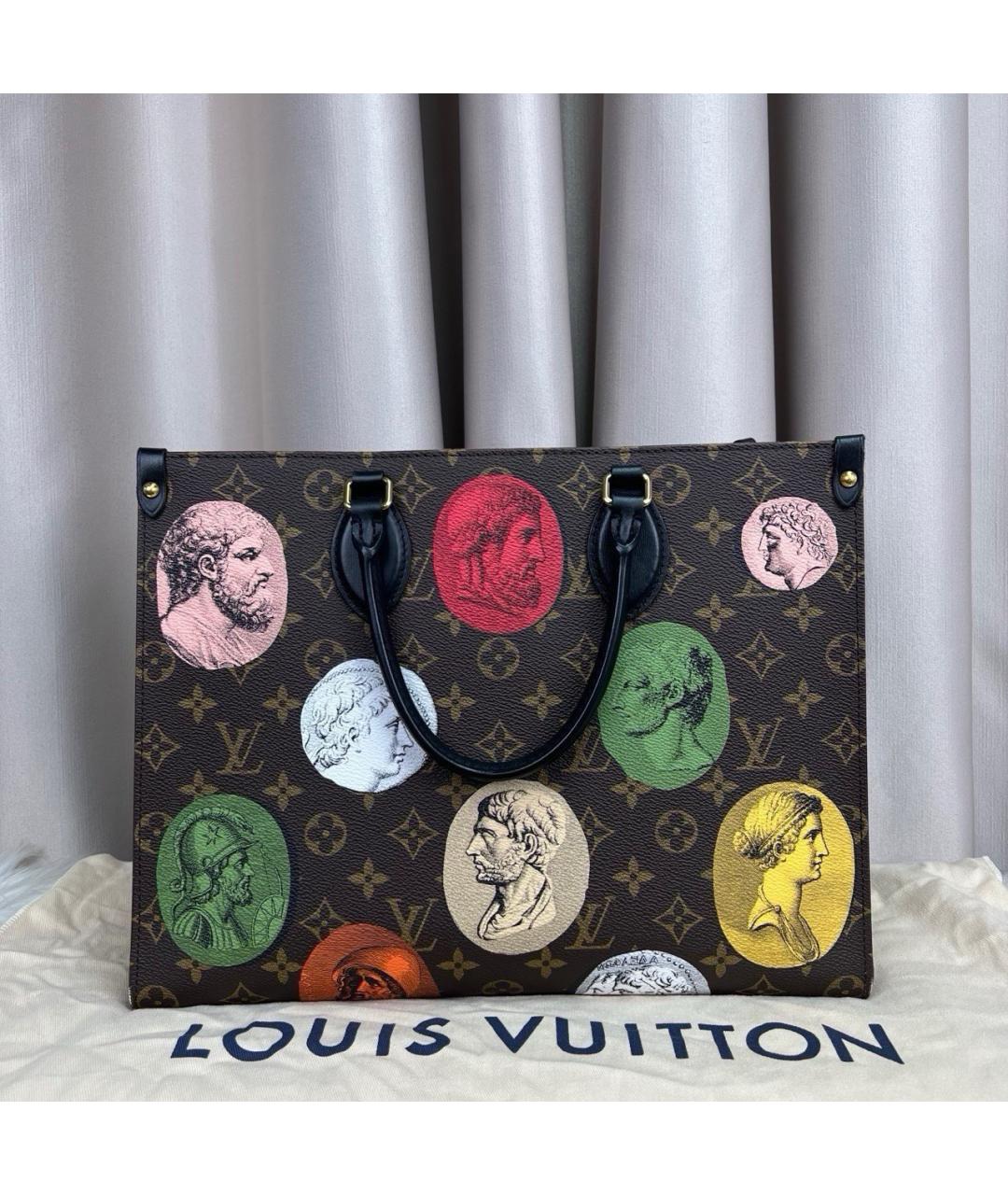LOUIS VUITTON Коричневая сумка тоут, фото 9