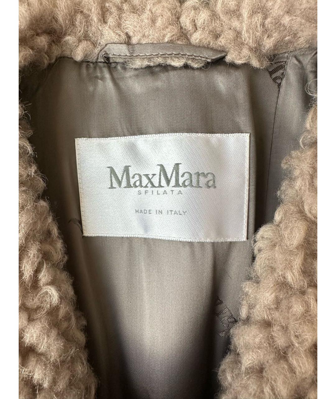 MAX MARA Коричневое кашемировое пальто, фото 5