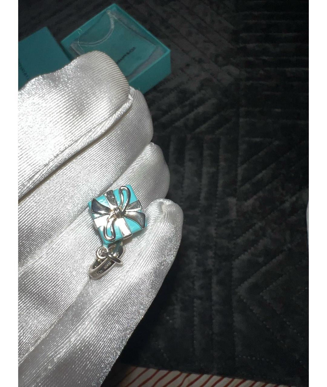 TIFFANY&CO Бирюзовая серебряная подвеска, фото 4