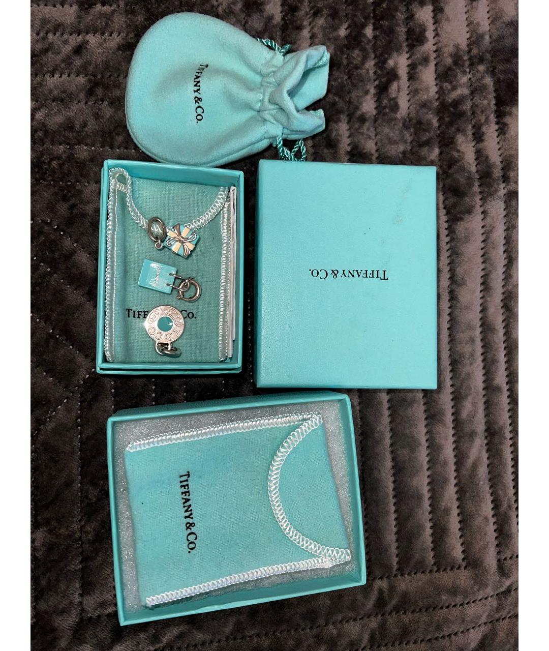 TIFFANY&CO Бирюзовая серебряная подвеска, фото 3