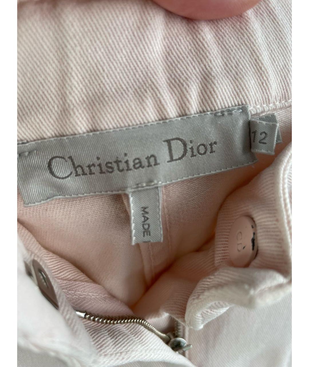 CHRISTIAN DIOR Розовые детские джинсы, фото 3