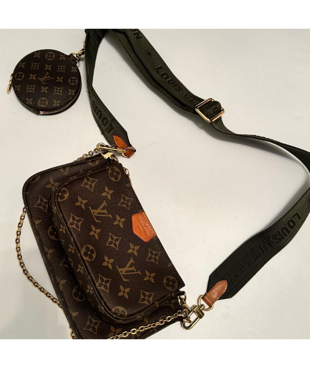 LOUIS VUITTON Коричневая сумка через плечо, фото 2