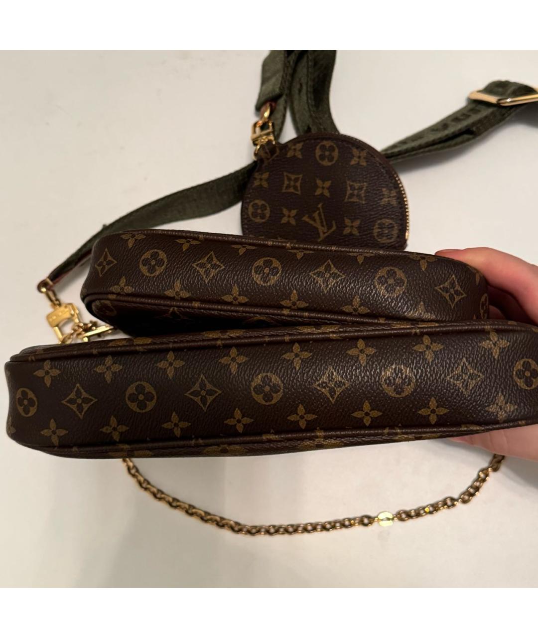 LOUIS VUITTON Коричневая сумка через плечо, фото 8