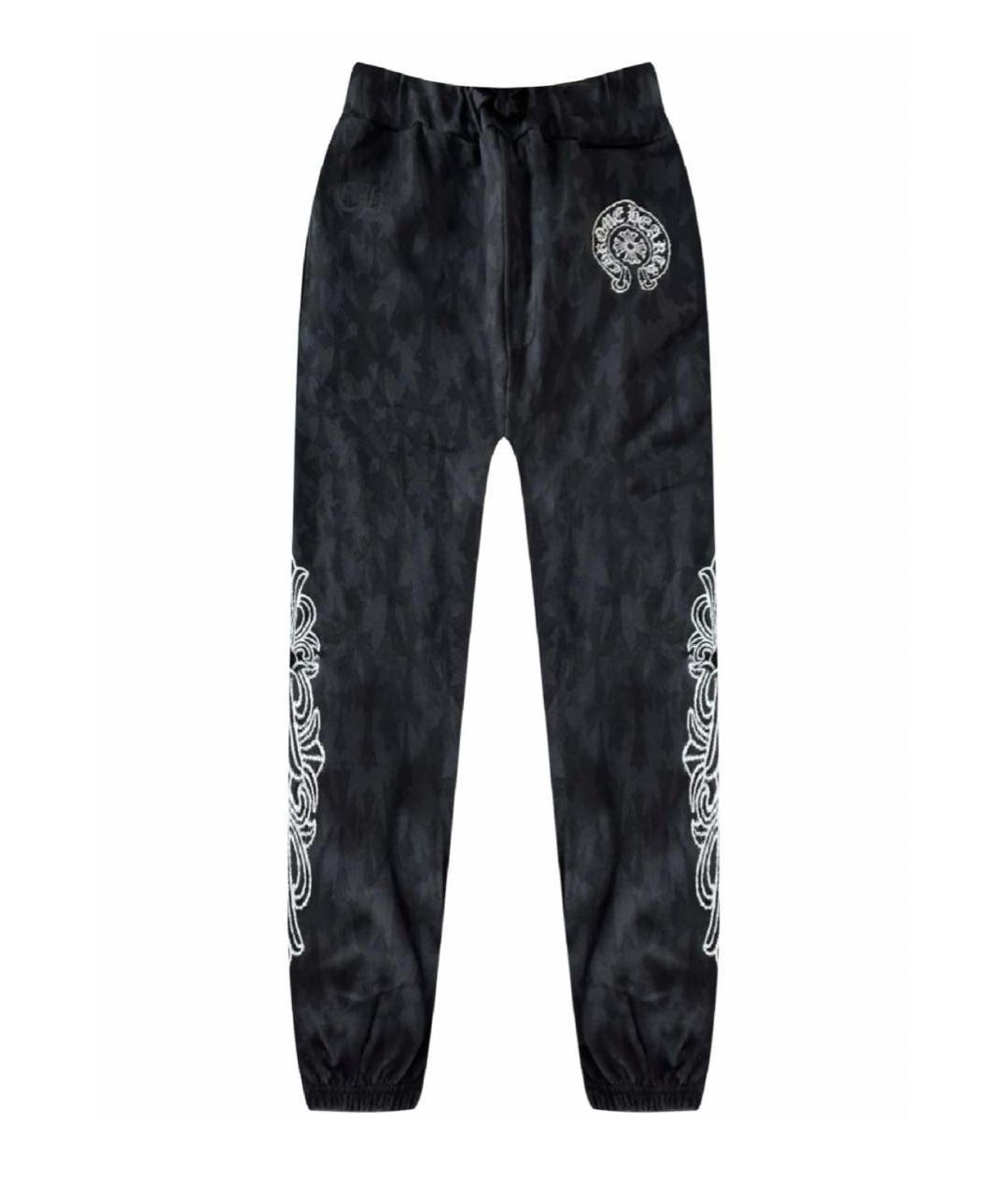 CHROME HEARTS Черные хлопковые спортивные брюки и шорты, фото 1