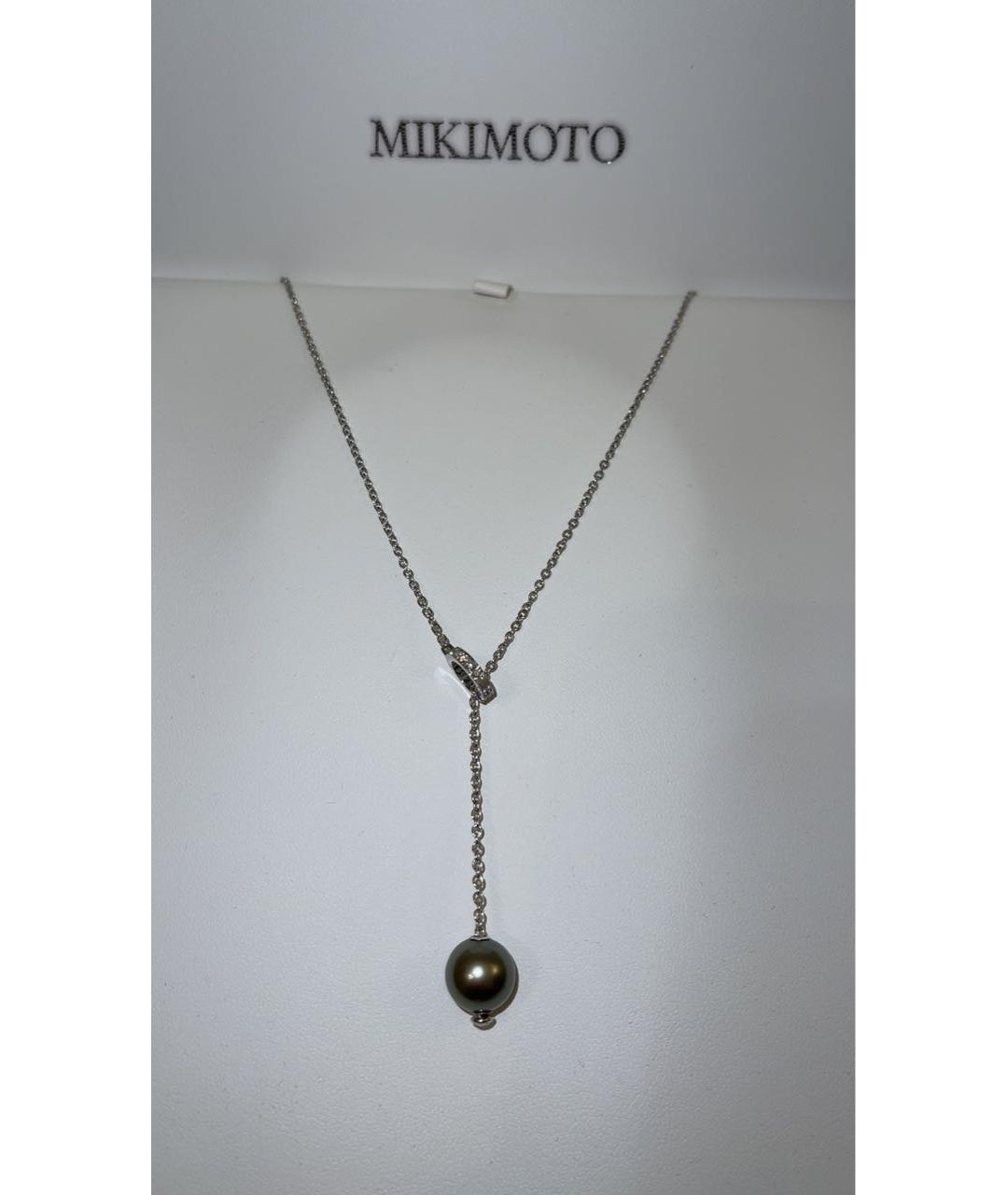 Mikimoto Антрацитовая жемчужная подвеска, фото 4