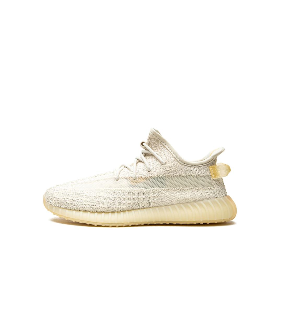 ADIDAS YEEZY Бежевые текстильные кеды, фото 7