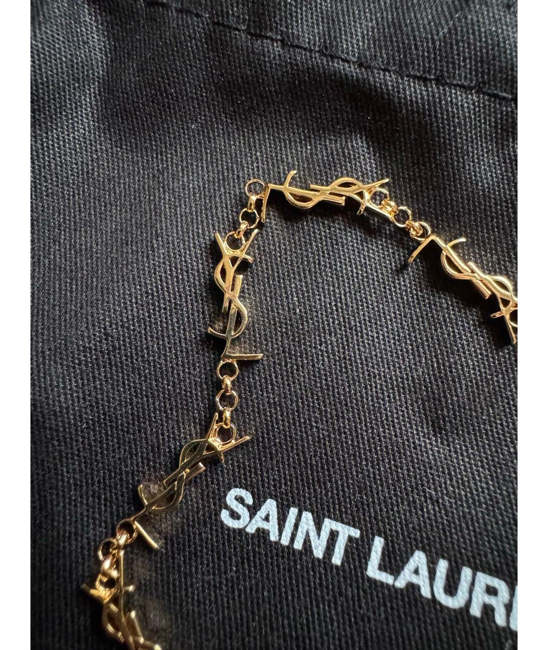 SAINT LAURENT Золотой браслет из желтого золота, фото 4