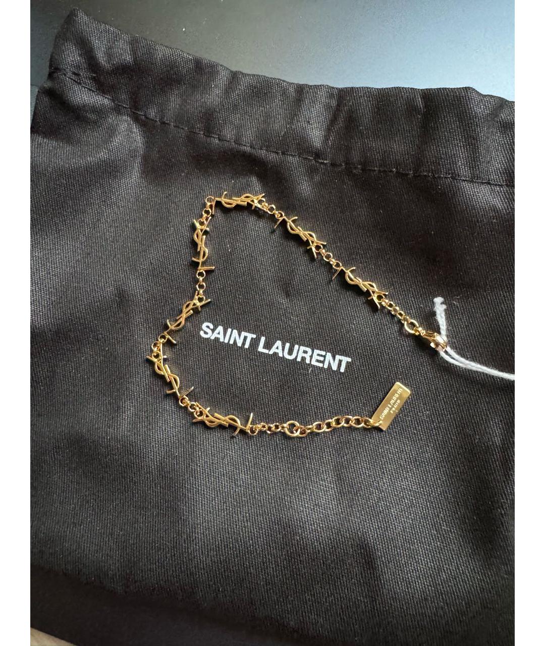 SAINT LAURENT Золотой браслет из желтого золота, фото 5