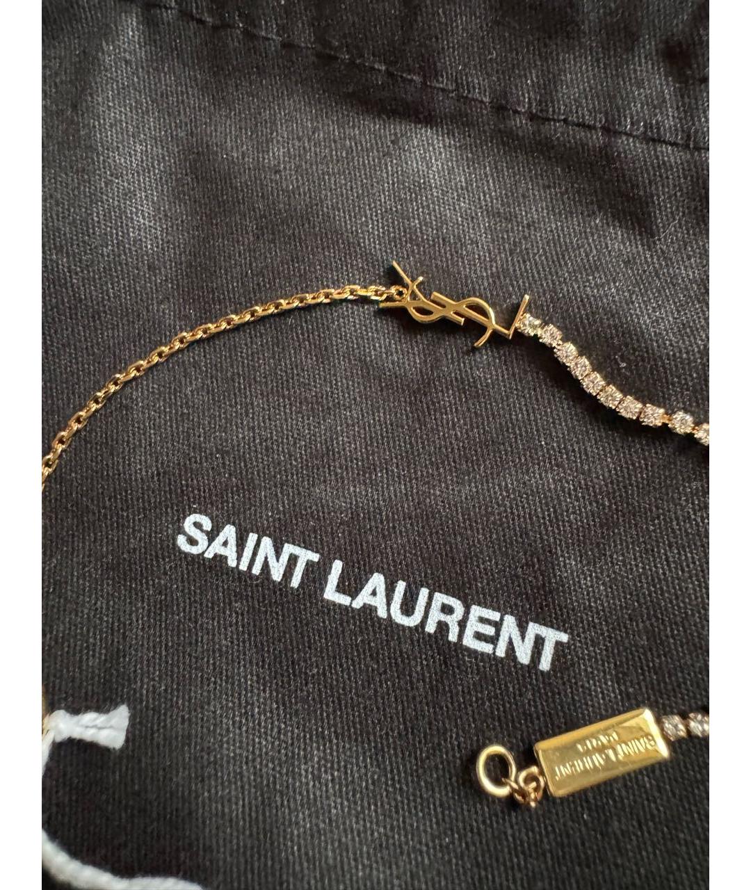 SAINT LAURENT Золотой браслет из желтого золота, фото 4