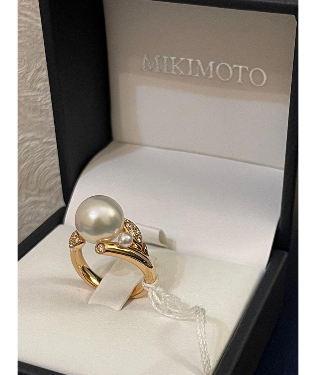 Mikimoto Белое кольцо из розового золота, фото 2