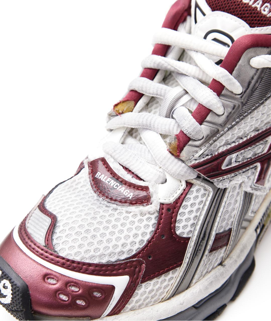 BALENCIAGA Бордовые текстильные кроссовки, фото 7