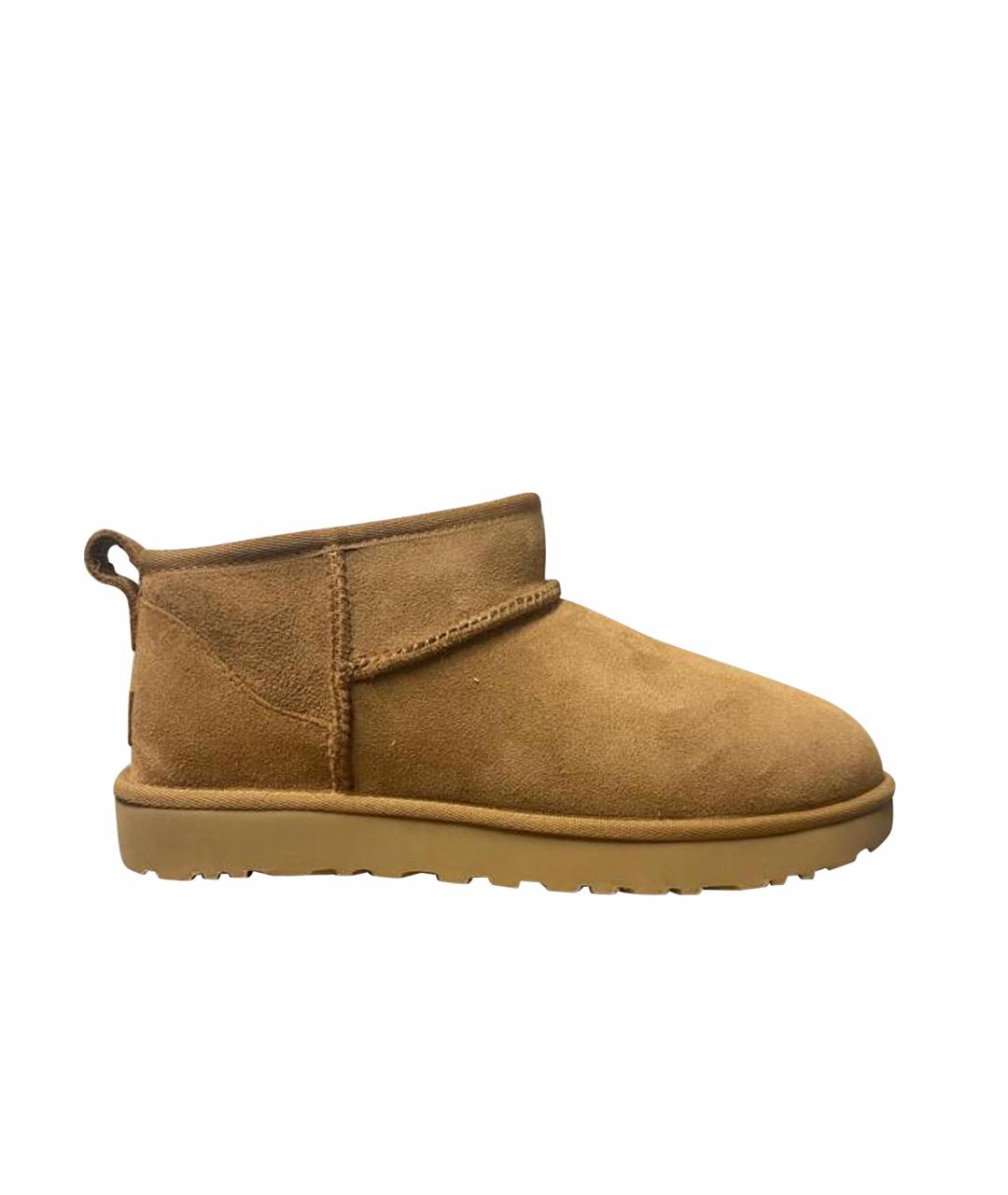 UGG AUSTRALIA Бежевые замшевые ботинки, фото 1