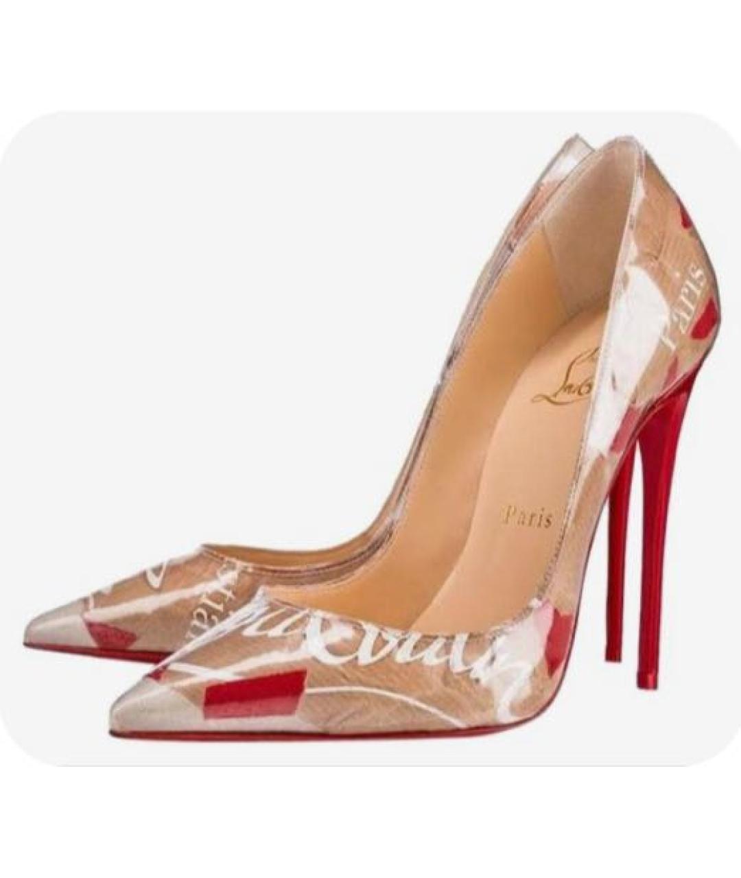 CHRISTIAN LOUBOUTIN Бежевые туфли, фото 4