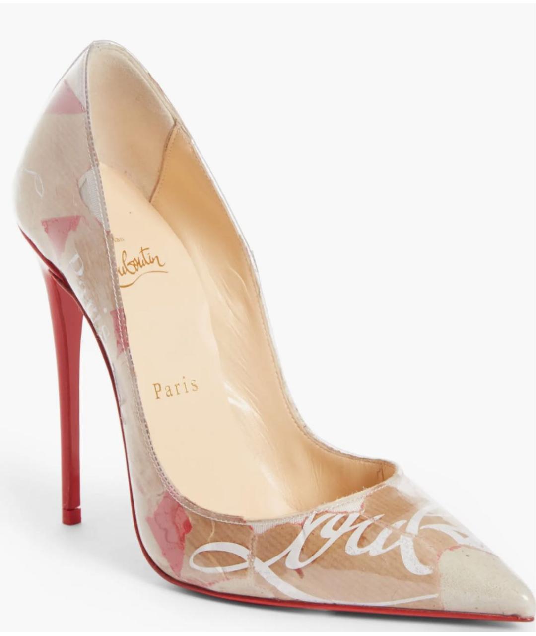 CHRISTIAN LOUBOUTIN Бежевые туфли, фото 2