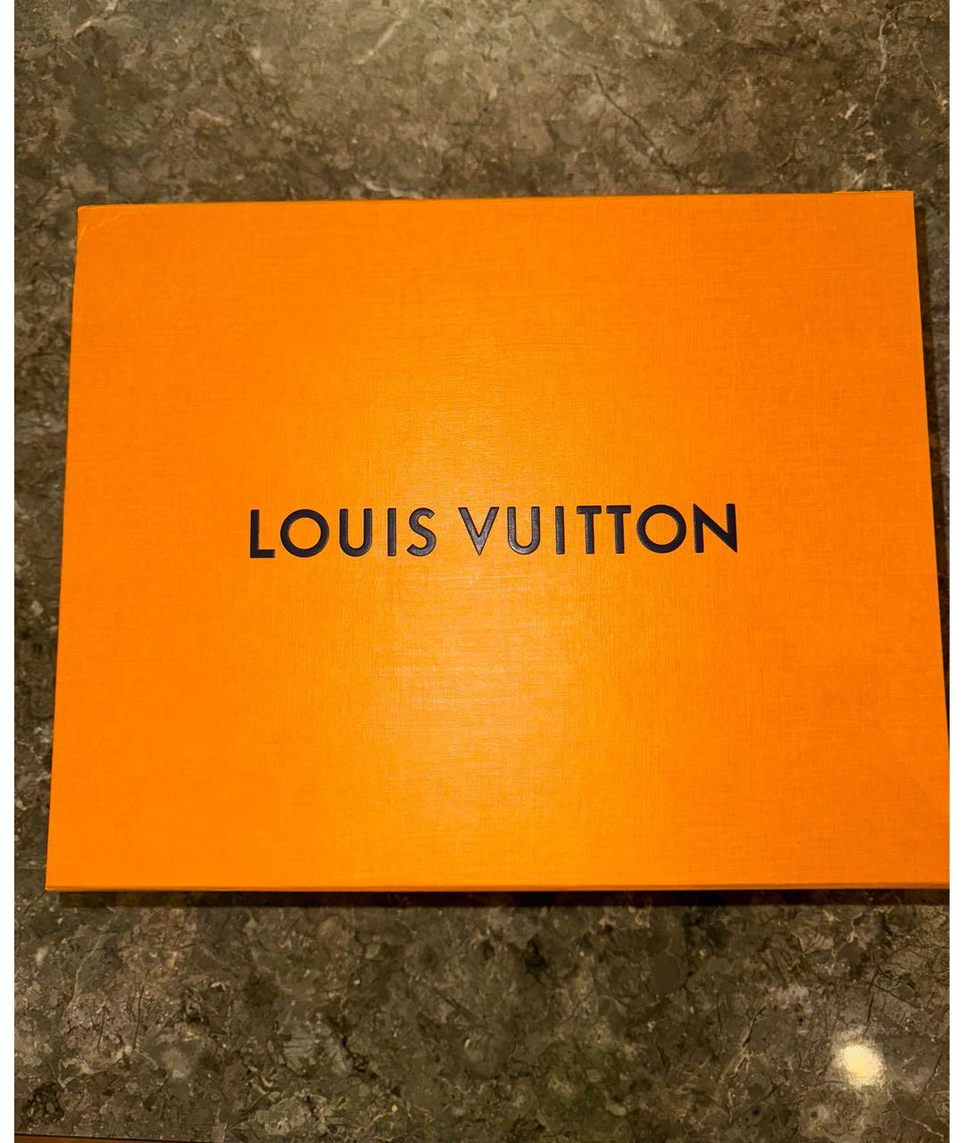 LOUIS VUITTON Белые кожаные низкие кроссовки / кеды, фото 6