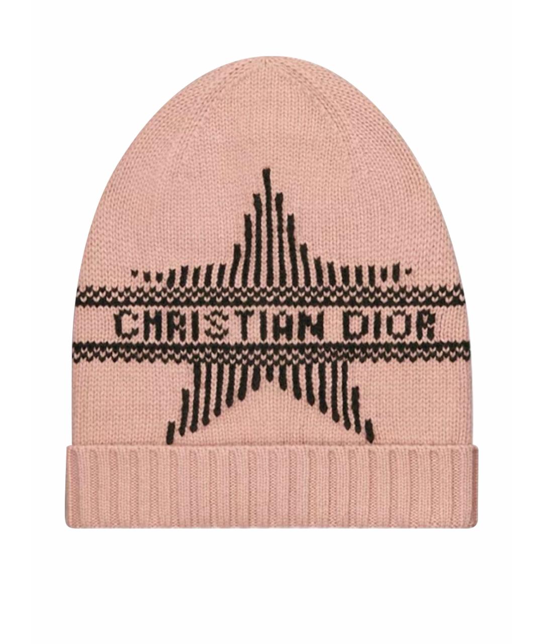 CHRISTIAN DIOR Розовая шапка, фото 1