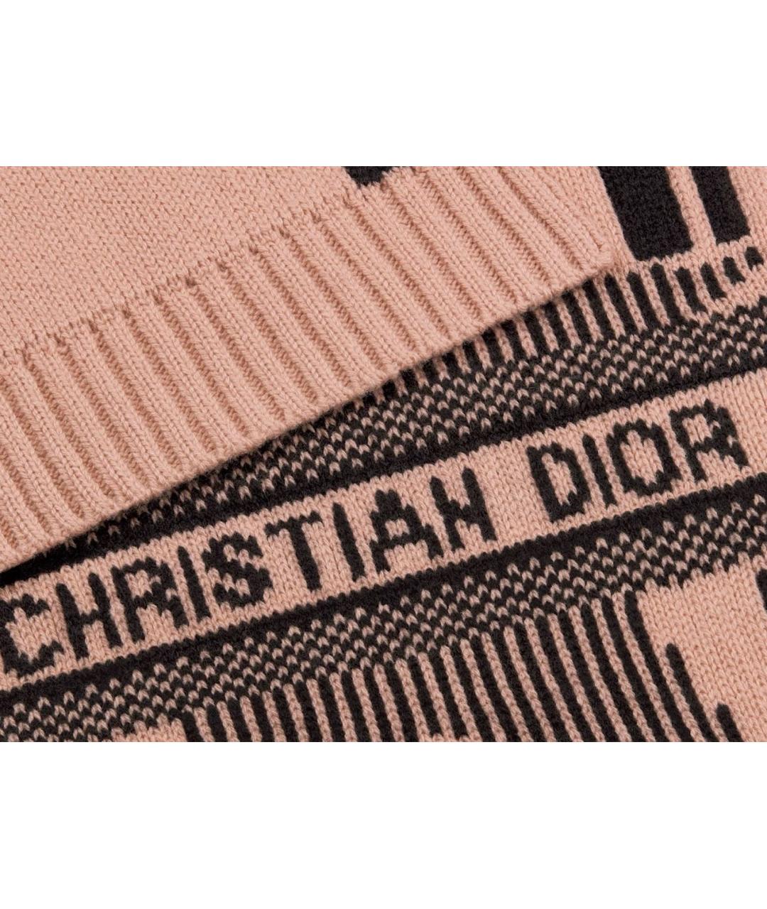 CHRISTIAN DIOR Розовый шарф, фото 3