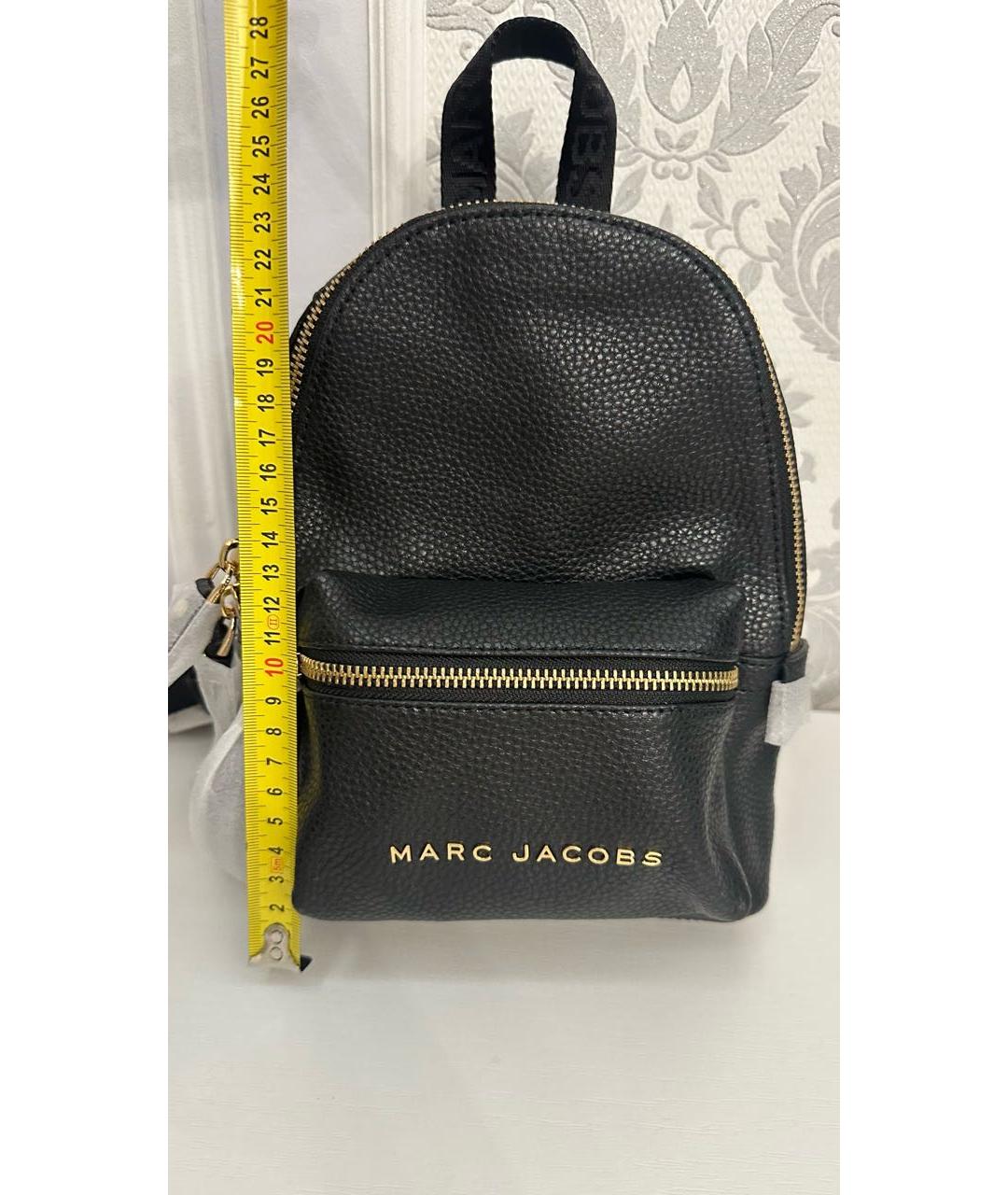 MARC JACOBS Черный кожаный рюкзак, фото 7