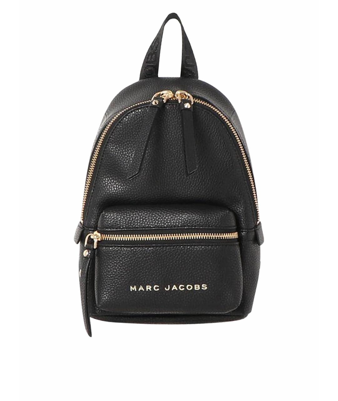 MARC JACOBS Черный кожаный рюкзак, фото 1