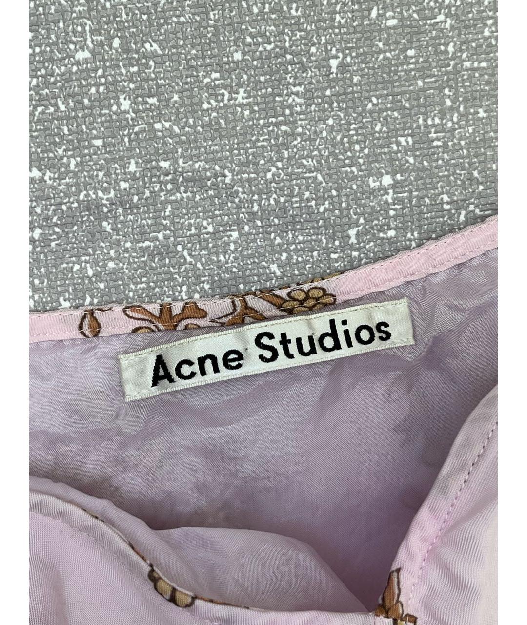 ACNE STUDIOS Розовое вискозное платье, фото 6