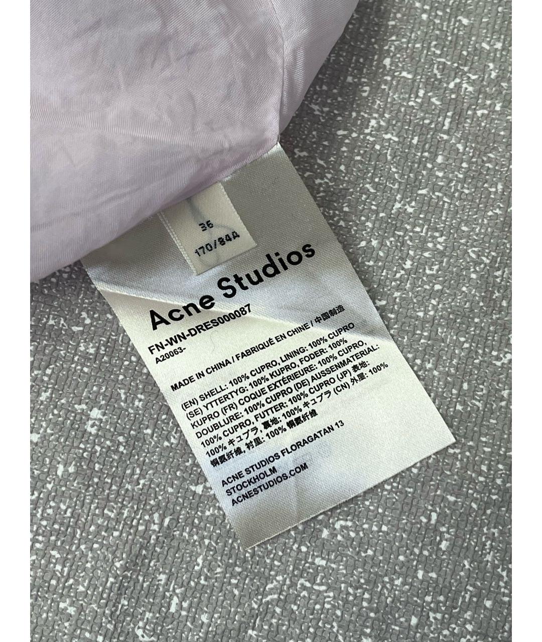 ACNE STUDIOS Розовое вискозное платье, фото 7