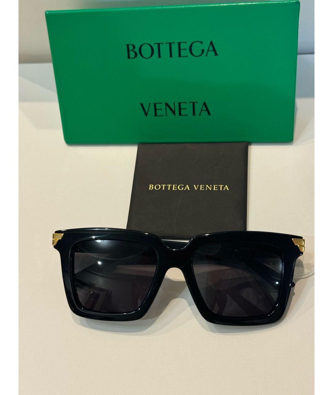 BOTTEGA VENETA Черные пластиковые солнцезащитные очки, фото 5