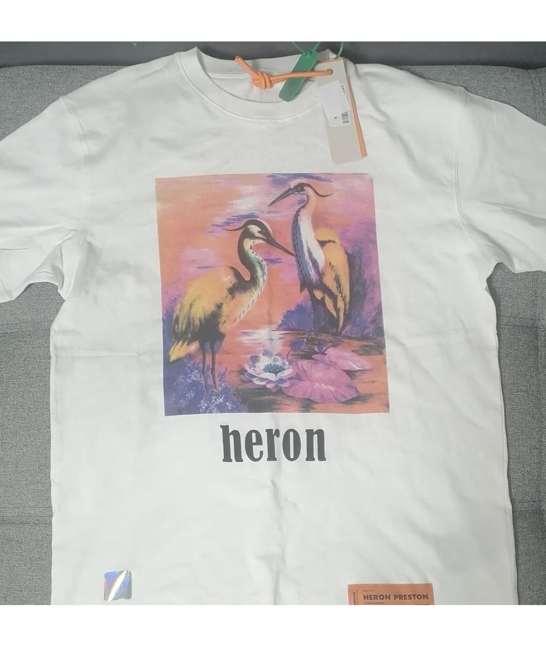 HERON PRESTON Белая футболка, фото 5