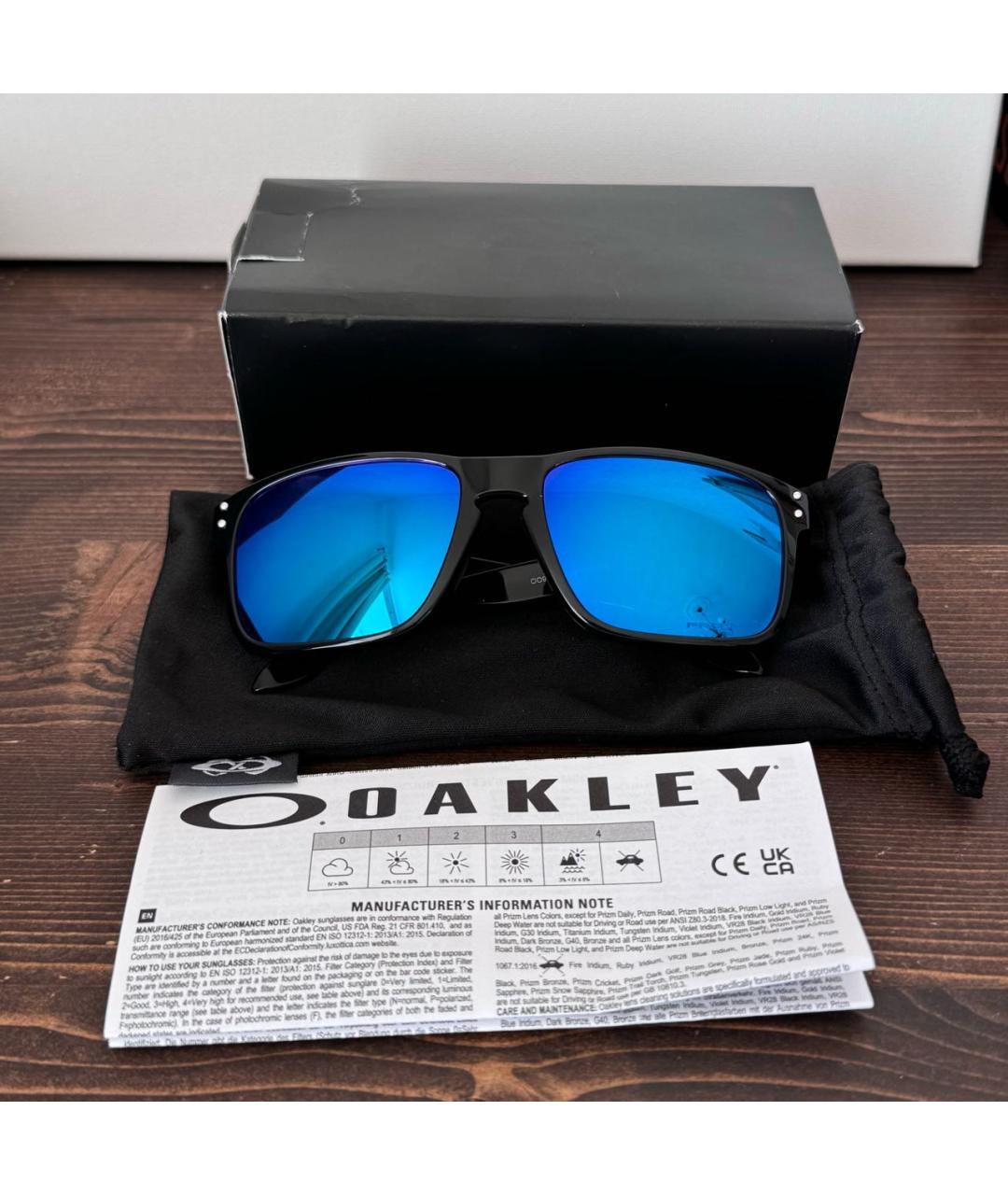 OAKLEY BY SAMUEL ROSS Черные пластиковые солнцезащитные очки, фото 6