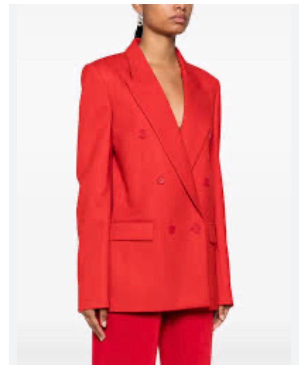 STELLA MCCARTNEY Красный шерстяной жакет/пиджак, фото 7