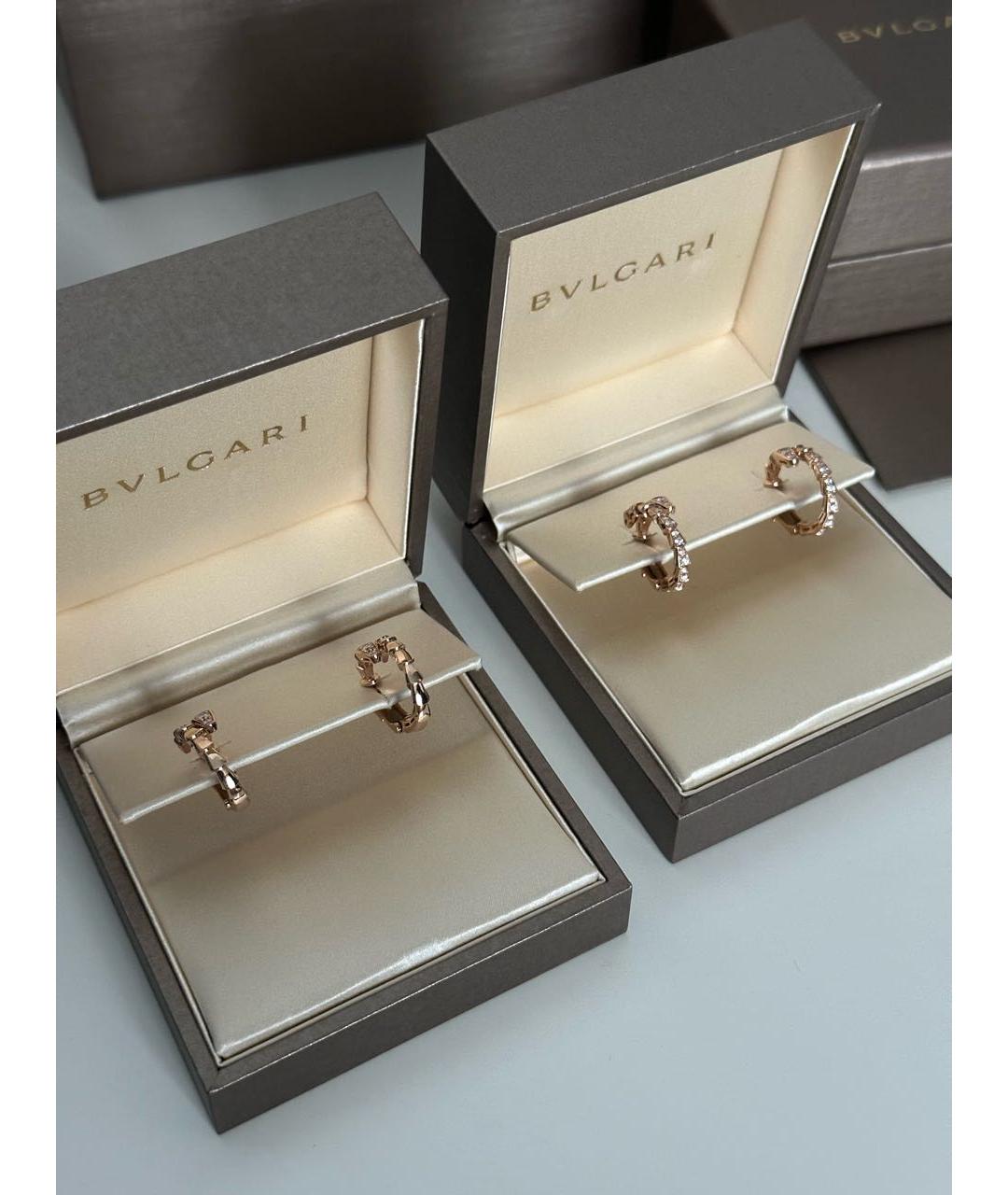 BVLGARI Золотые серьги из розового золота, фото 5