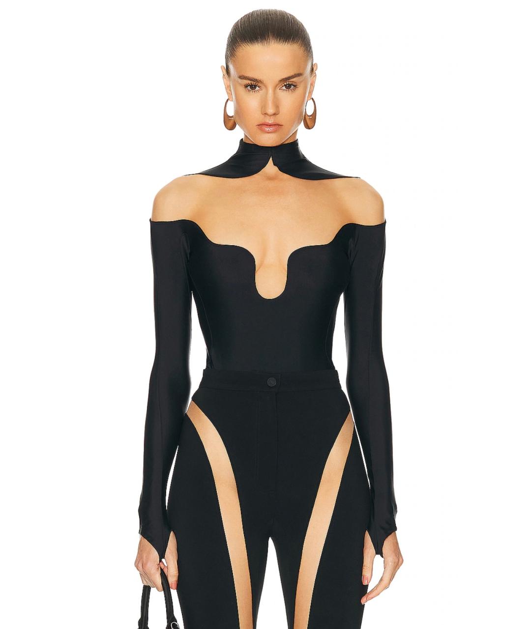 MUGLER Черное боди, фото 6