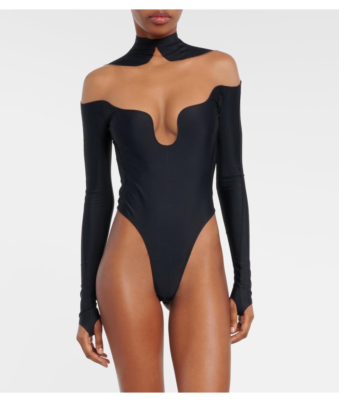 MUGLER Черное боди, фото 3