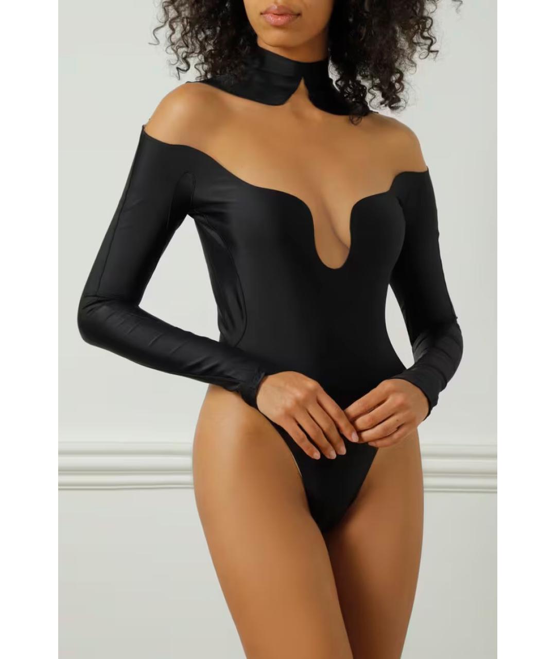 MUGLER Черное боди, фото 9