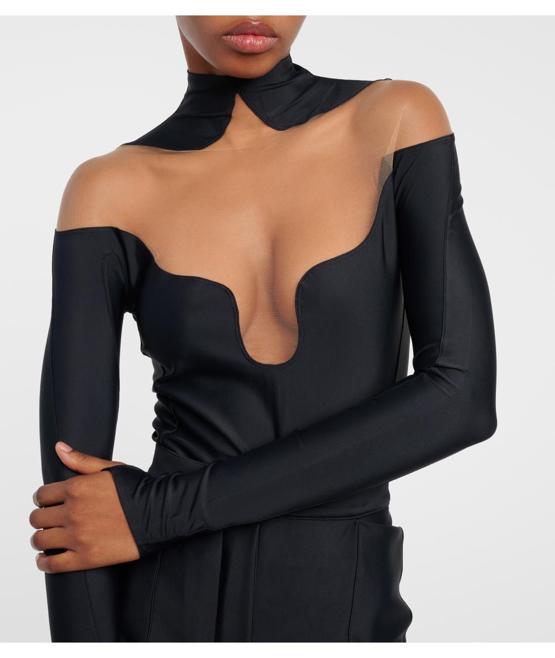 MUGLER Черное боди, фото 4