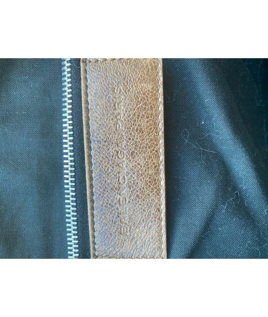 BALENCIAGA Бежевая кожаная сумка тоут, фото 6