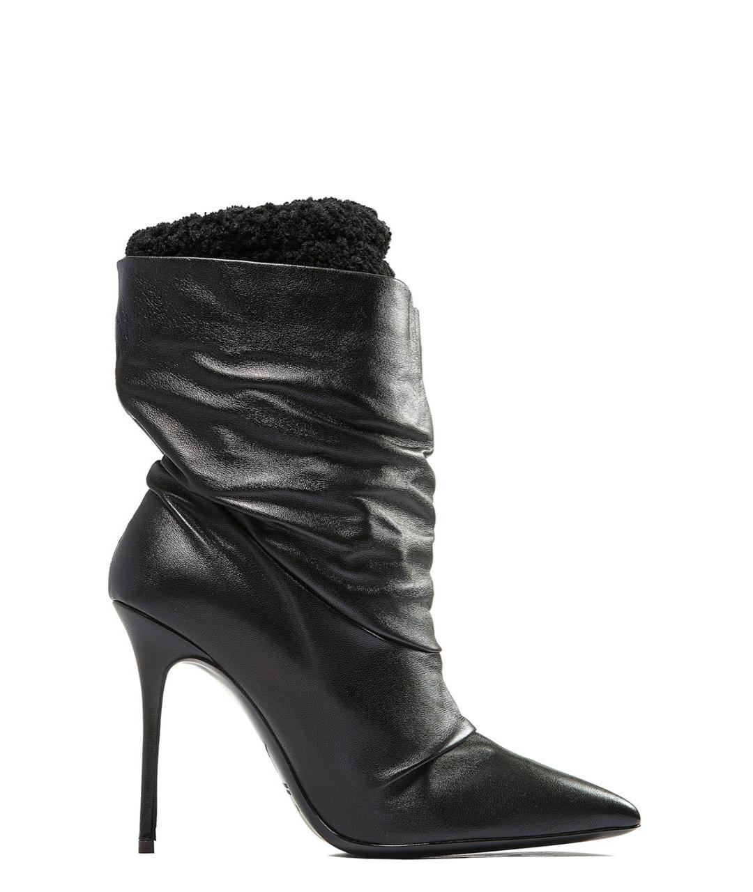 GIUSEPPE ZANOTTI DESIGN Черные кожаные полусапоги, фото 1