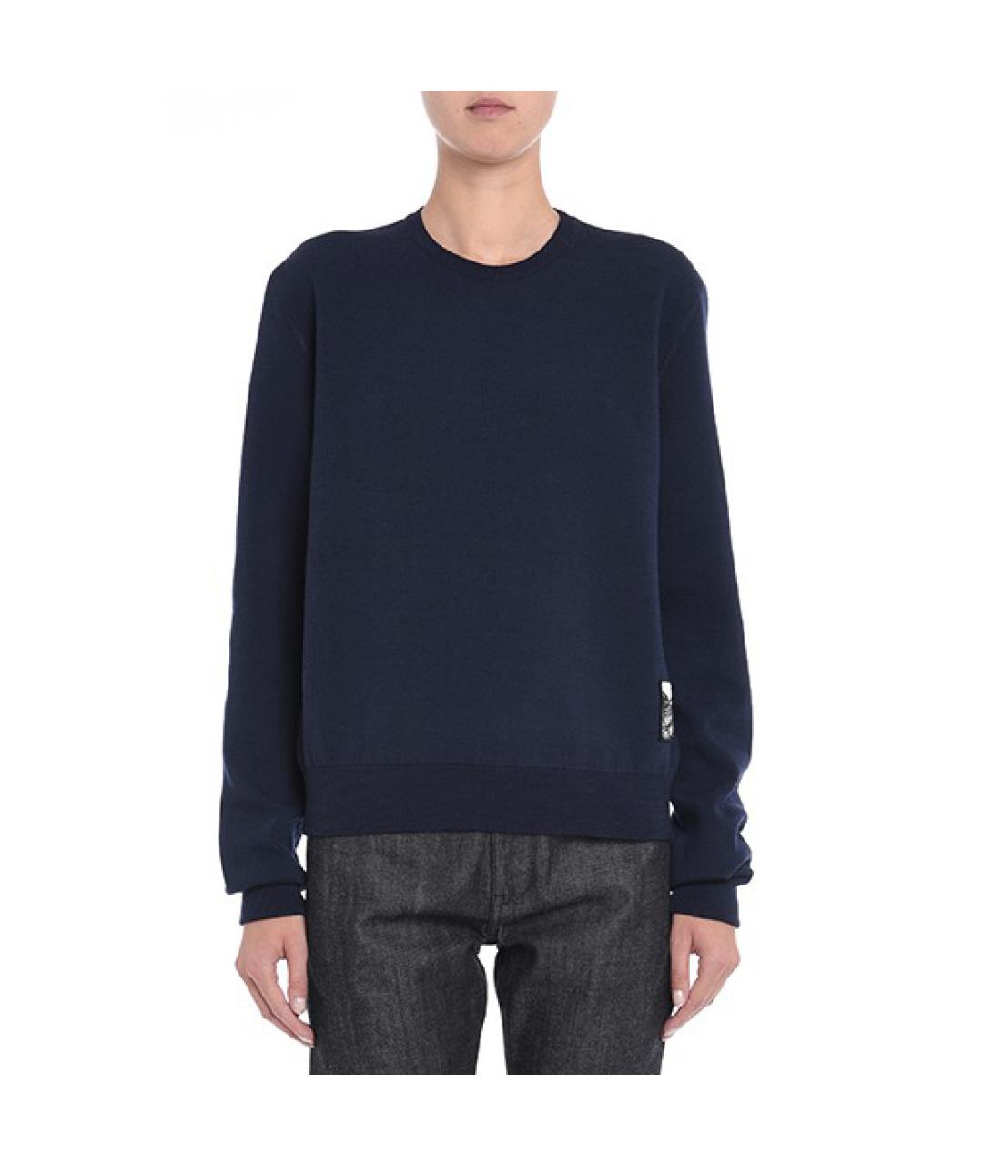 JIL SANDER Темно-синие шерстяные брюки узкие, фото 8