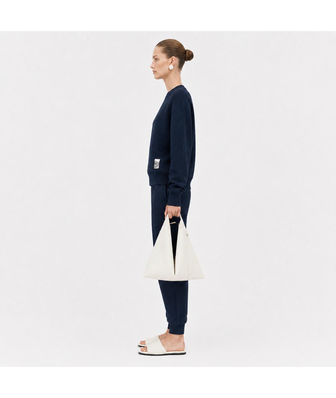JIL SANDER Темно-синие шерстяные брюки узкие, фото 8